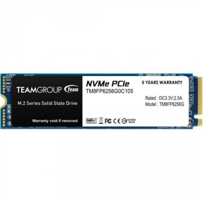 SSD TeamGroup MP33 256GB, PCIe Gen3 x4, M.2 SSD TeamGroup MP33 256GB, PCIe Gen3 x4, M.2