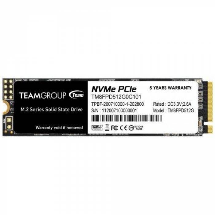 SSD TeamGroup MP33 Pro 512GB, PCIe Gen3 x4, M.2