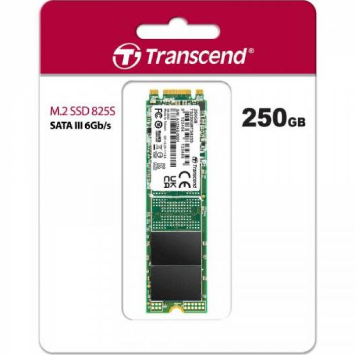 SSD Transcend MTS825S 250GB, SATA3, M.2