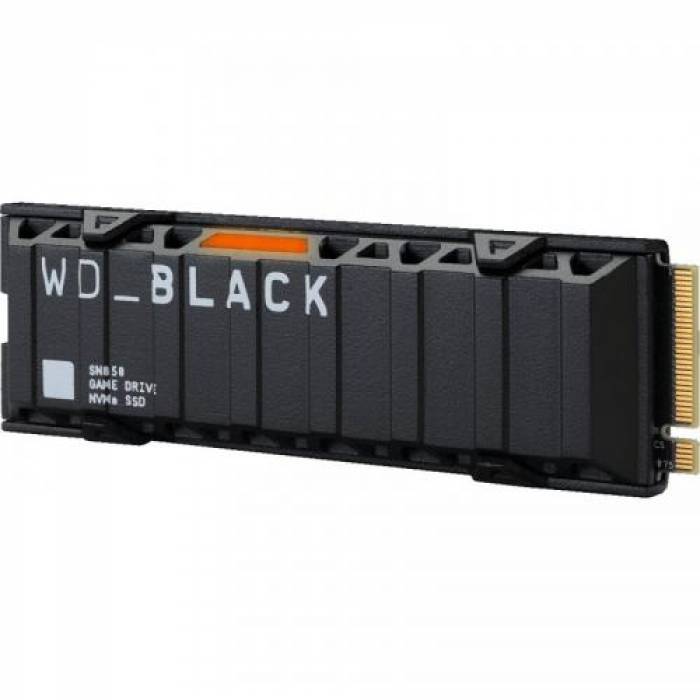 SSD Western Digital Black SN850 Heatsink 500GB, PCI Express 4.0 x4, M.2 2280, Bulk