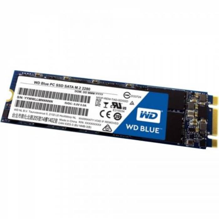 SSD Western Digital Blue WDS250G1B0B 250GB, SATA3, M.2