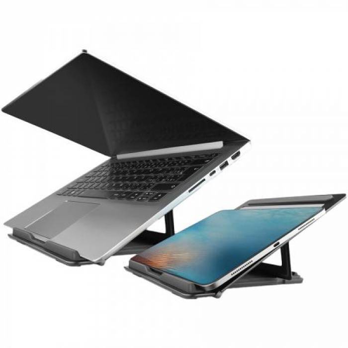 Stand Axagon STND-L pentru laptop de 10-16inch, Gray