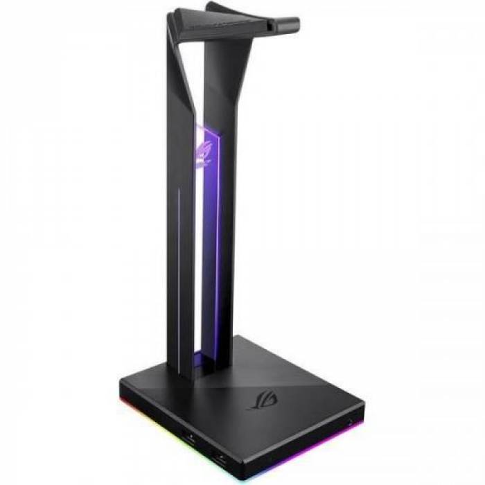 Stand casti Asus ROG Throne, RGB LED, Black