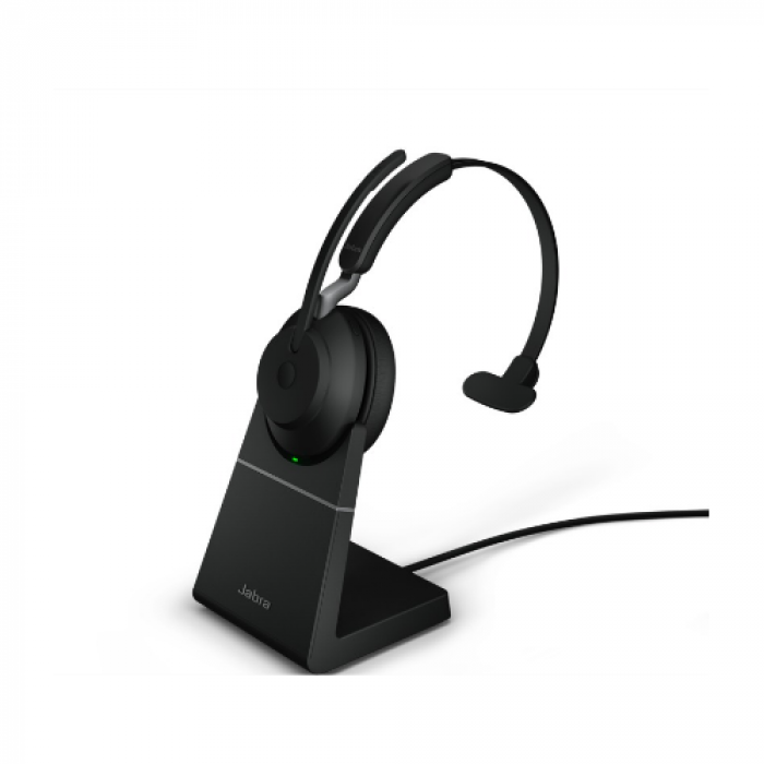 Stand casti Jabra Evolve2 65, USB-C, Black