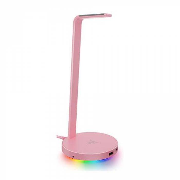 Stand Casti Razer Base Station V2 Chroma, Pink