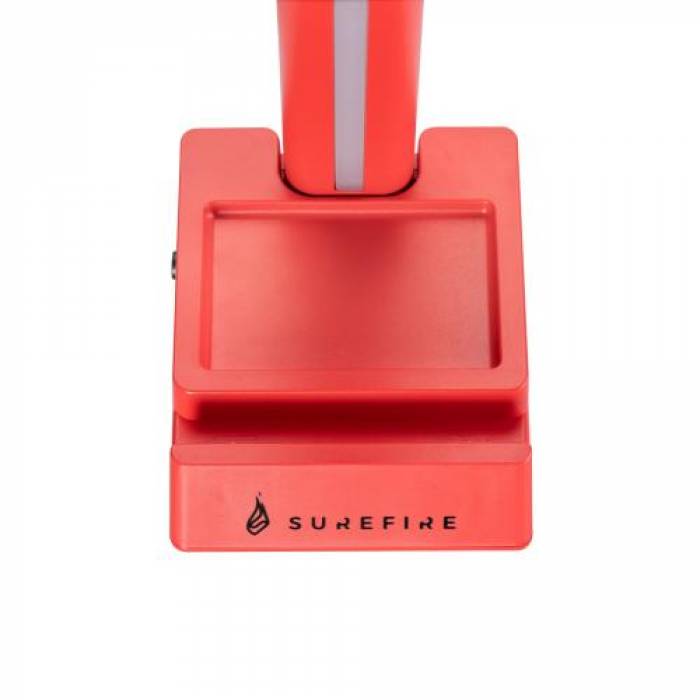 Stand casti SureFire by Verbatim Vinson N2 Dual Balance, RGB LED, USB, Red