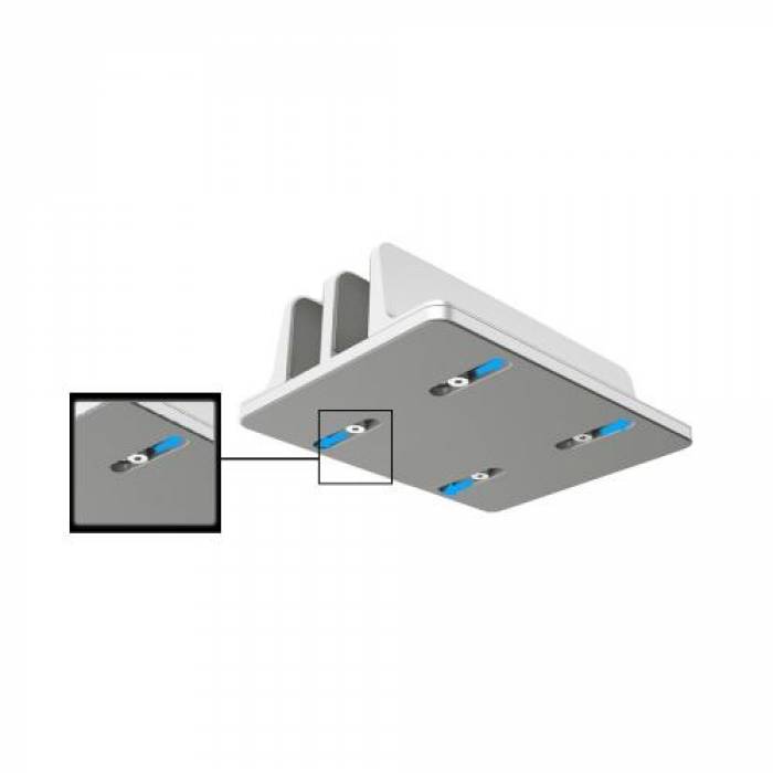 Stand vertical laptop Spacer SPS-Vertical, Silver