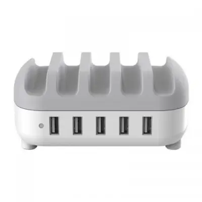 Statie de incarcare Orico DUK-5P, 5x USB, White
