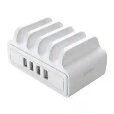 Statie incarcare Orico DUK-4P, 4x USB, White