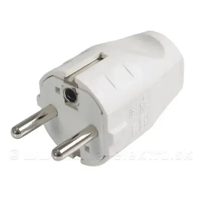 Stecker demontabil cu dubla protectie pt cordoane Bachmann 910.200, Alb