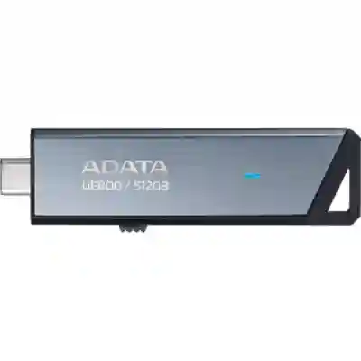 Stick Memorie AData UE800, 128GB, USB-C, Silver