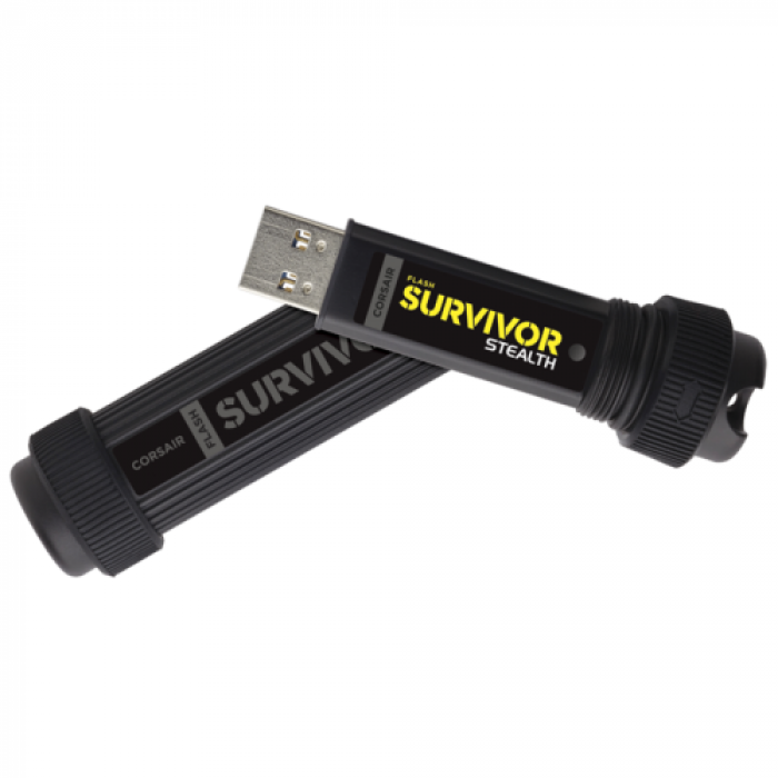 Stick memorie Corsair Survivor Stealth, 512GB, USB 3.0, Black
