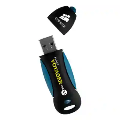 Stick memorie Corsair Voyager, 256GB, USB 3.0, Black-Blue