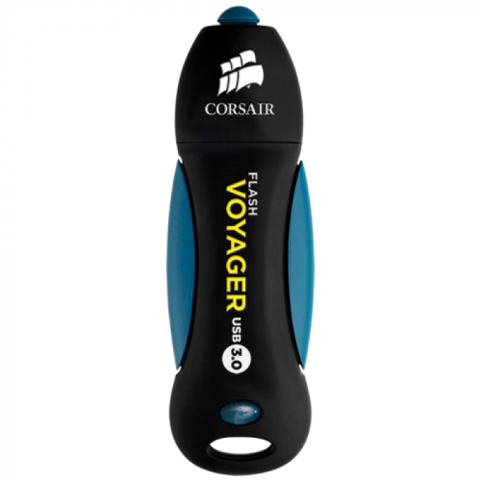 Stick memorie Corsair Voyager, 256GB, USB 3.0, Black-Blue