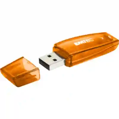 Stick memorie Emtec C410 128GB, USB 2.0, Neon Orange