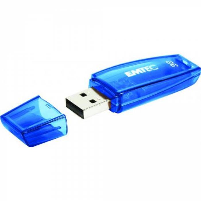 Stick memorie Emtec C410 32GB, USB 2.0, Blue