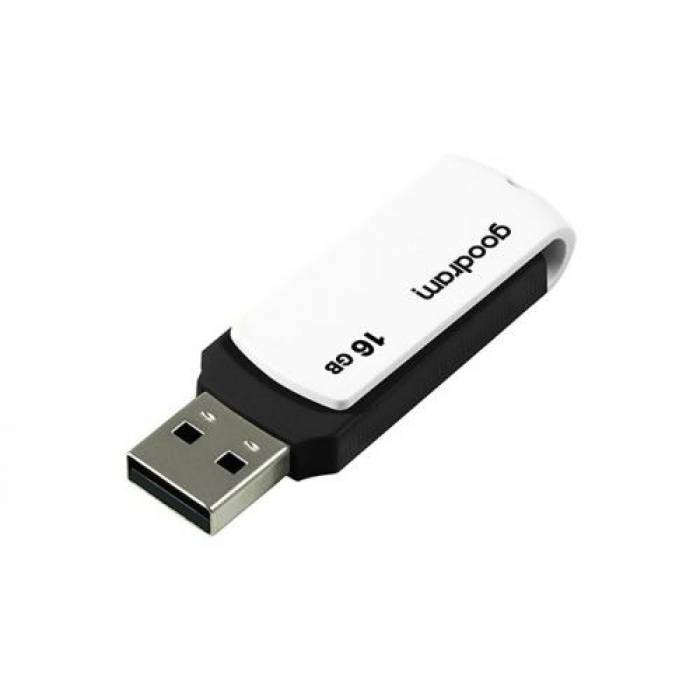 Stick memorie Goodram UCO2, 16GB, USB 2.0, Black-White