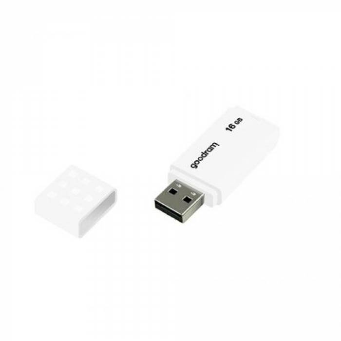 Stick memorie Goodram UME2, 16GB, USB 2.0, White