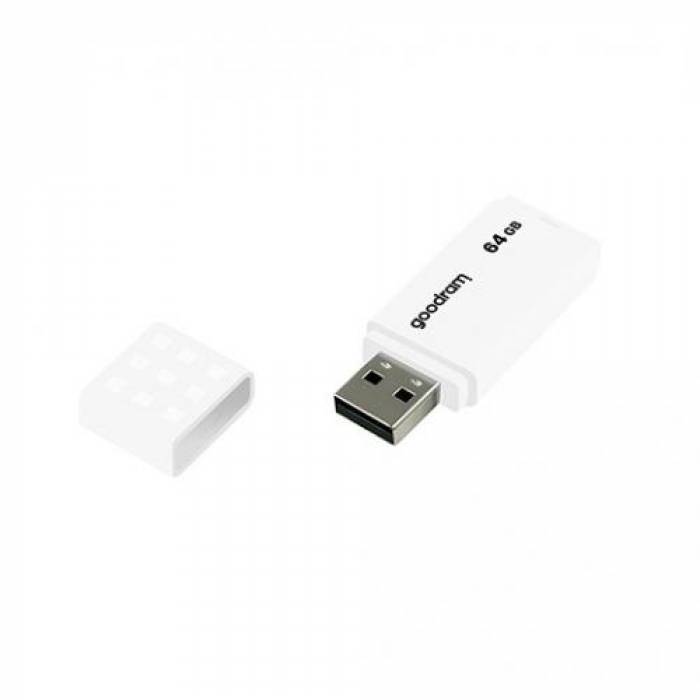 Stick memorie Goodram UME2, 64GB, USB 2.0, White