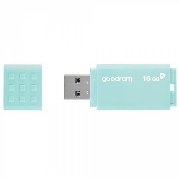 Stick memorie Goodram UME3 Care, 16GB, USB 3.0, Green