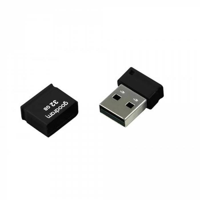 Stick memorie Goodram UPI2, 32GB, USB 2.0, Black
