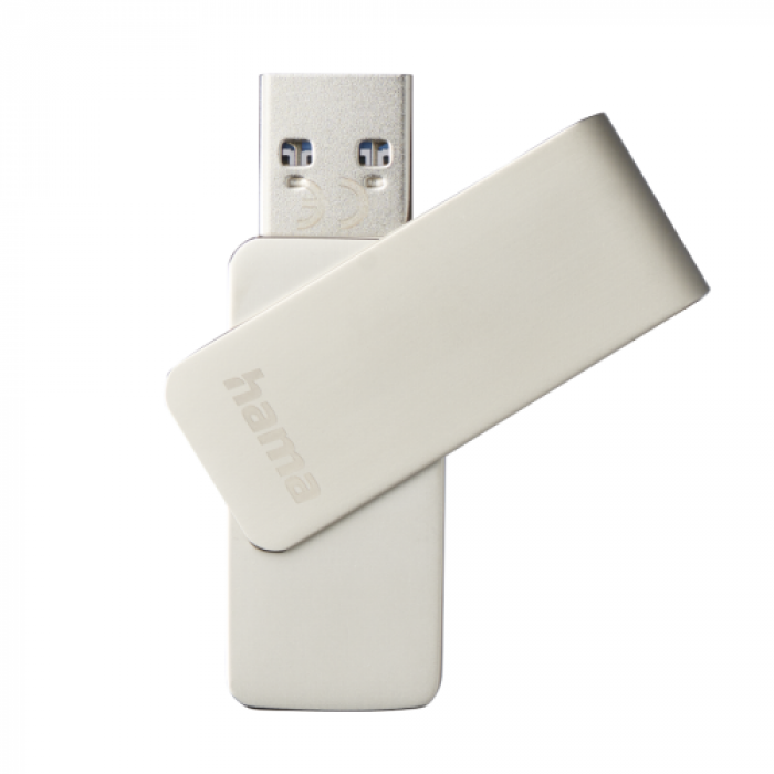 Stick memorie Hama Rotate Pro, 64GB, USB 3.0 Tip A, Silver