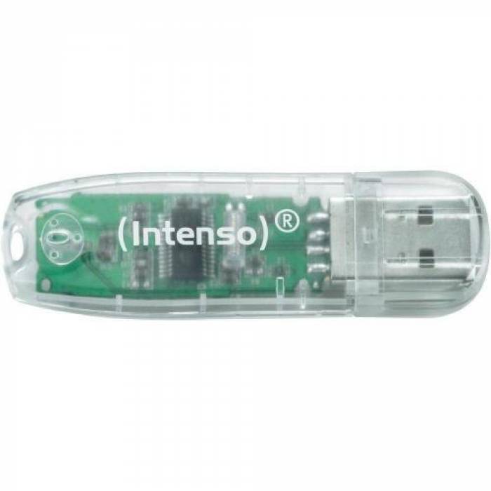 Stick memorie Intenso 3502480 32GB, USB 2.0, Clear