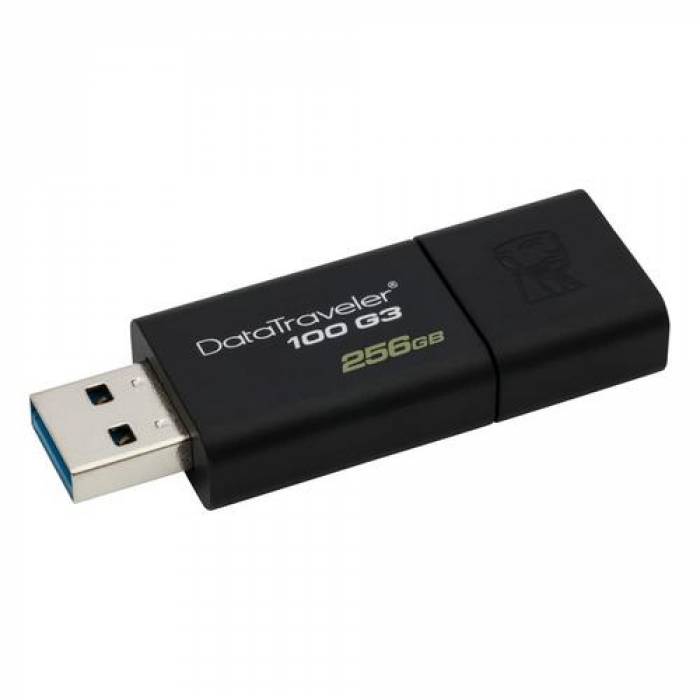 Stick Memorie Kingston DataTraveler 100 G3, 128GB, USB3.0, Black