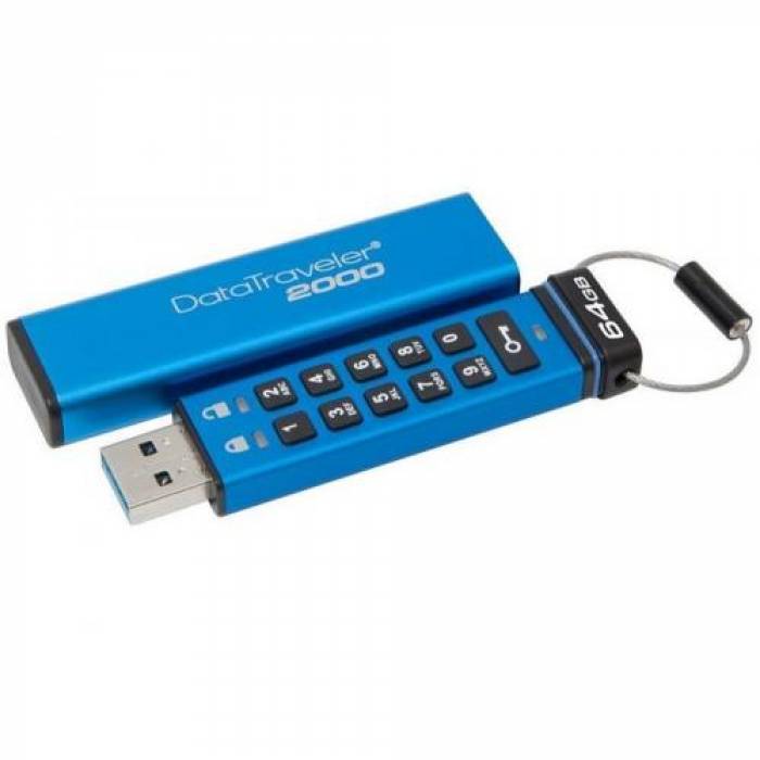 Stick memorie Kingston DataTraveler 2000 64GB, USB 3.1