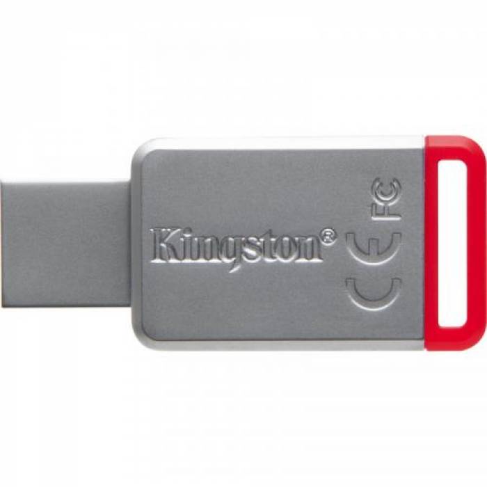 Stick Memorie Kingston DataTraveler 50 32GB, USB3.0, Metal/Red