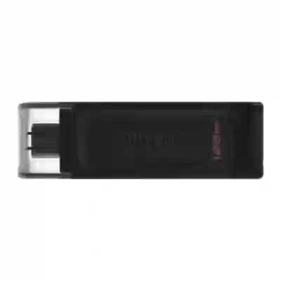 Stick memorie Kingston DataTraveler 70 128GB, USB 3.2 tip C, Black