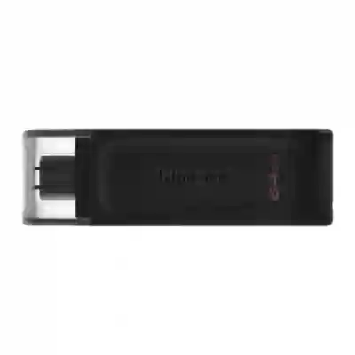 Stick memorie Kingston DataTraveler 70 64GB, USB 3.2 tip C, Black