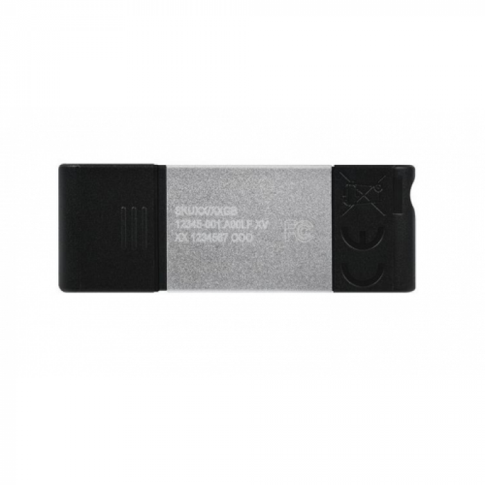 Stick memorie Kingston DataTraveler 80, 32GB, USB-C, Black-Silver