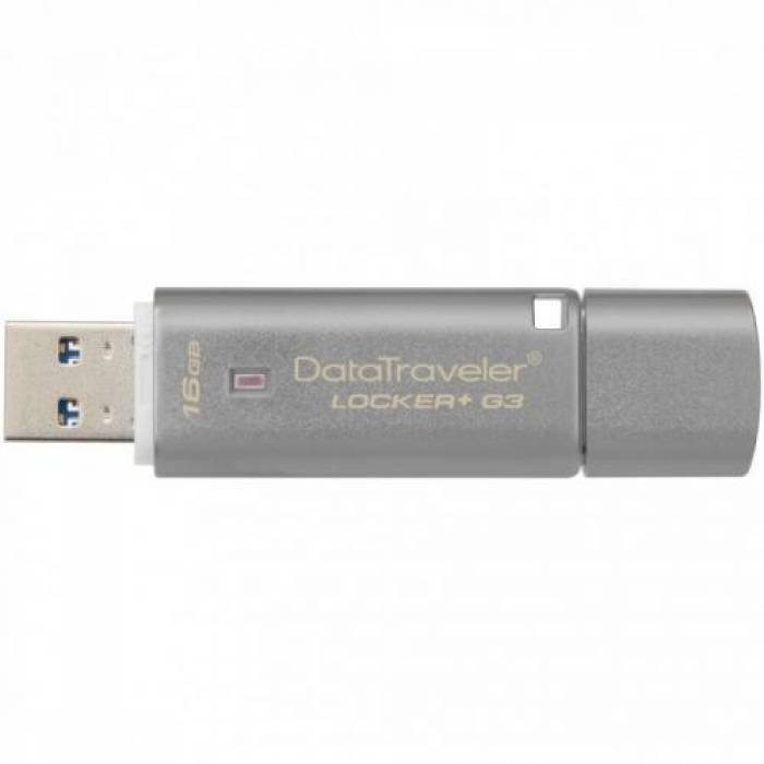 Stick Memorie Kingston DataTraveler Locker+ G3 16GB, USB3.0