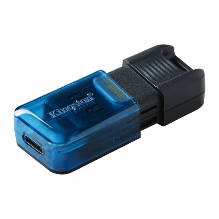 Stick Memorie Kingston DT80M, 256GB, USB-C, Blue-Black