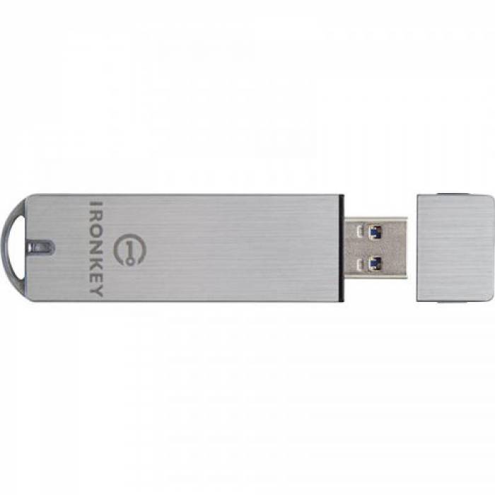 Stick Memorie Kingston IronKey Enterprise S1000 Encrypted 128GB, USB 3.0, Silver