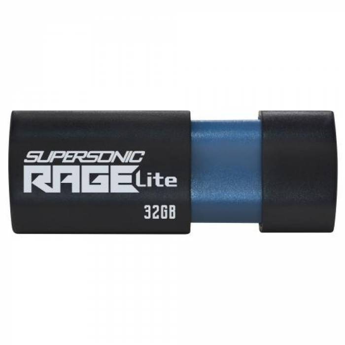 Stick memorie Patriot Supersonic Rage Lite 32GB, USB3.0, Black