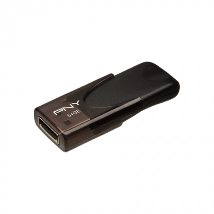 Stick memorie PNY Attache 4 64GB, USB 2.0, Black Stick memorie PNY Attache 4 64GB, USB 2.0, Black