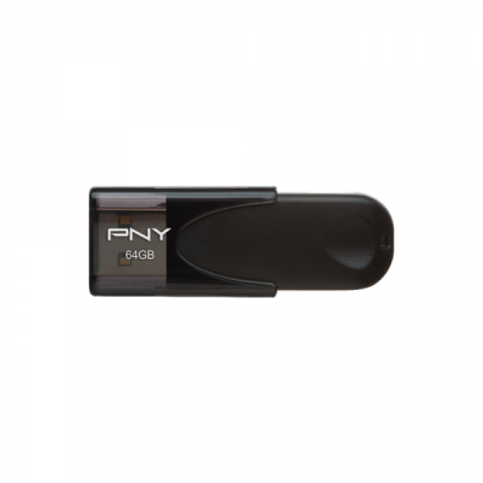 Stick memorie PNY Attache 4 64GB, USB 2.0, Black Stick memorie PNY Attache 4 64GB, USB 2.0, Black