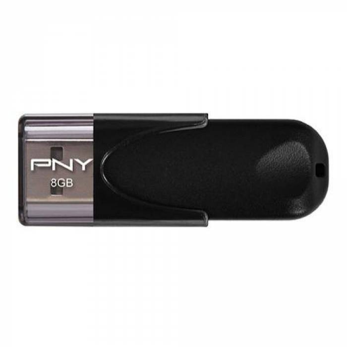 Stick memorie PNY Attache 4 8GB, USB 2.0, Black