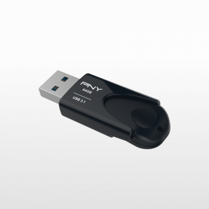 Stick memorie PNY Attaché 4 64GB, USB 3.1, Black