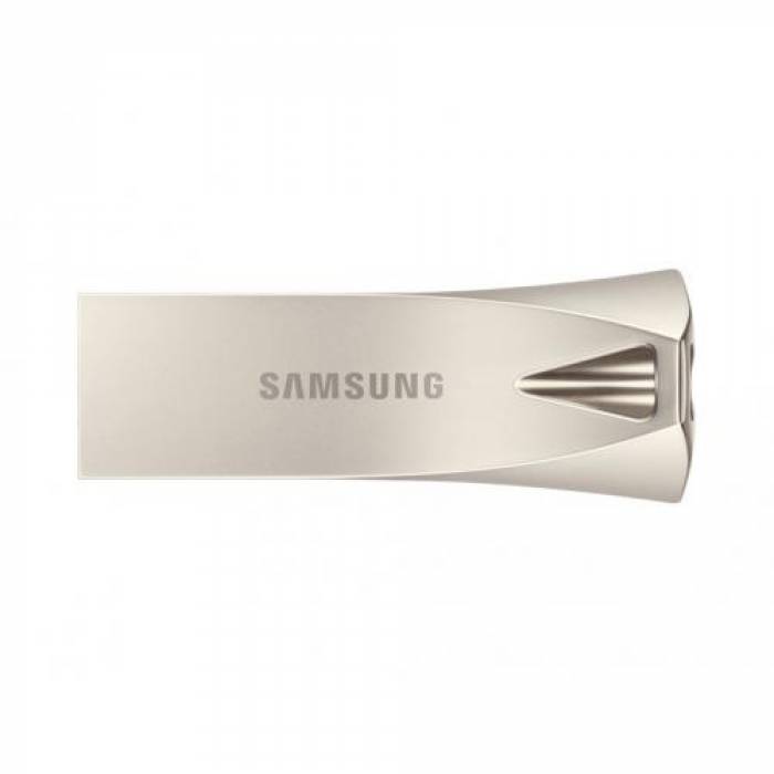 Stick memorie Samsung Bar Plus 128GB, USB 3.1, Champagne Silver