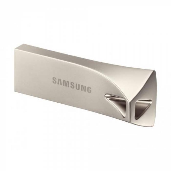 Stick memorie Samsung Bar Plus 128GB, USB 3.1, Champagne Silver