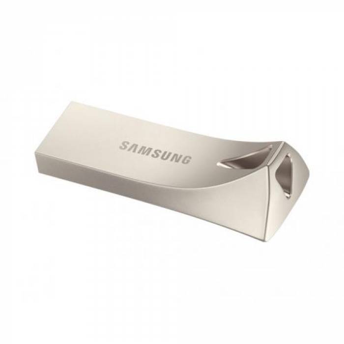 Stick memorie Samsung Bar Plus 128GB, USB 3.1, Champagne Silver