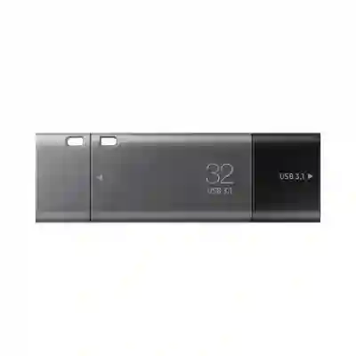 Stick Memorie Samsung DUO Plus 32GB, USB-C/USB 3.1, Black-Grey