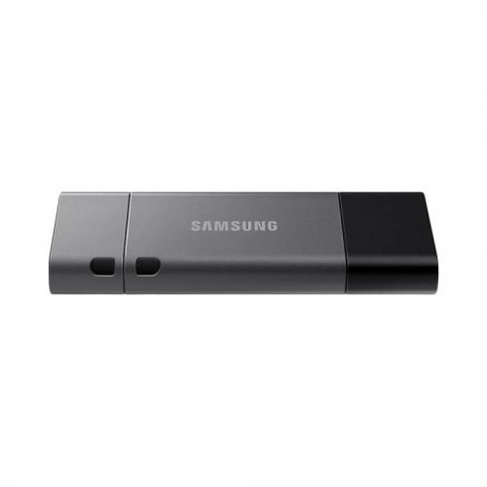 Stick Memorie Samsung DUO Plus 64GB, USB-C/USB 3.1, Black-Grey
