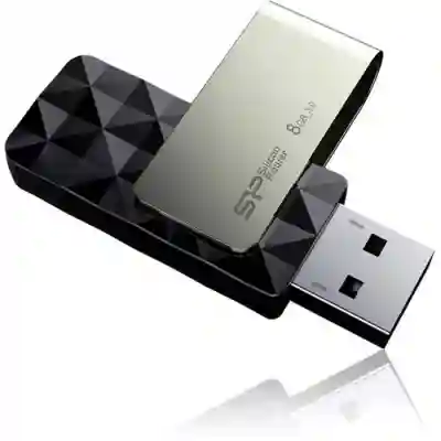 Stick Memorie Silicon Power Blaze B30 8GB, USB 3.0, Silver-Black
