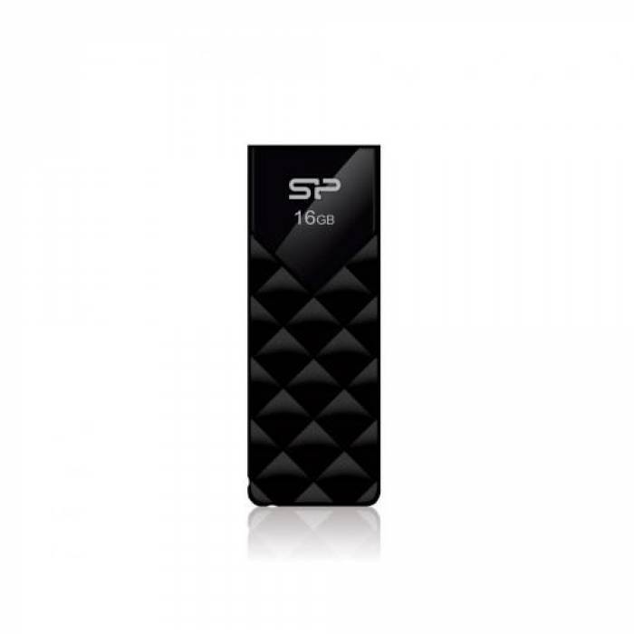 Stick Memorie Silicon Power Ultima U03 16GB, USB 2.0, Black