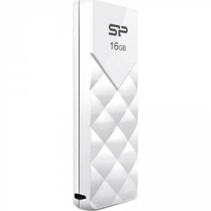 Stick memorie Silicon Power Ultima U03, 16GB, USB 2.0, White