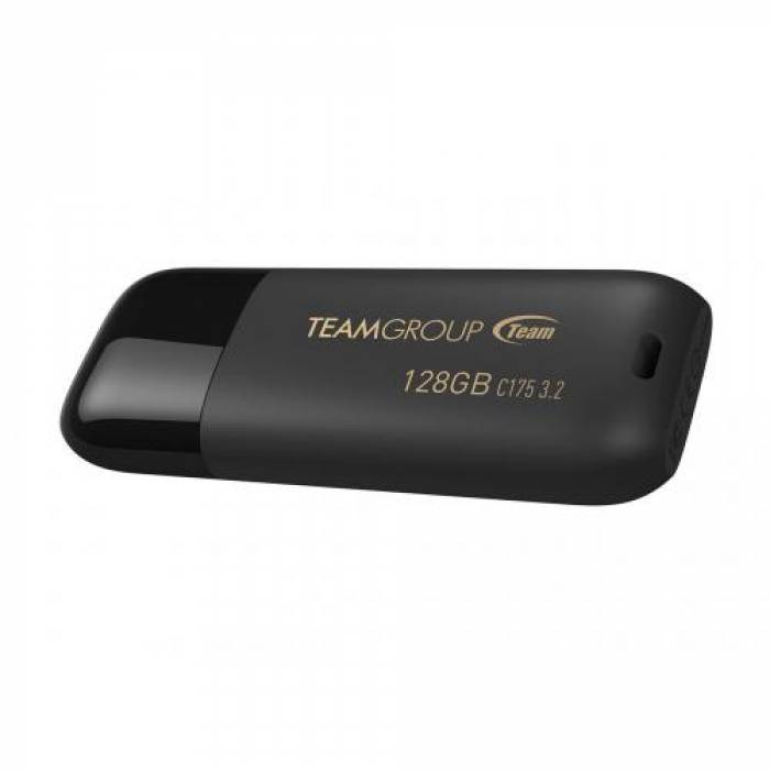 Stick Memorie TeamGroup C175 128GB, USB 3.0, Black